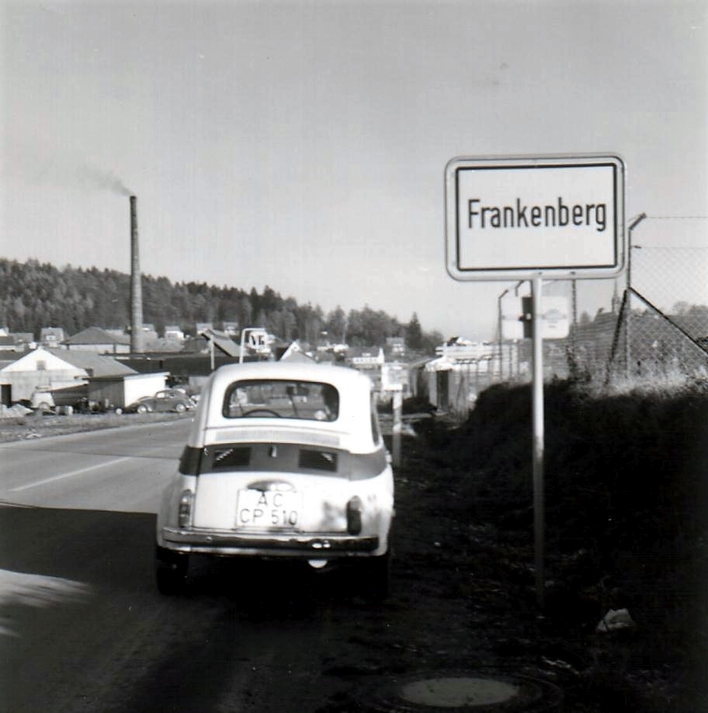 Einfahrt nach Frankenberg/Eder im Jahr 1967